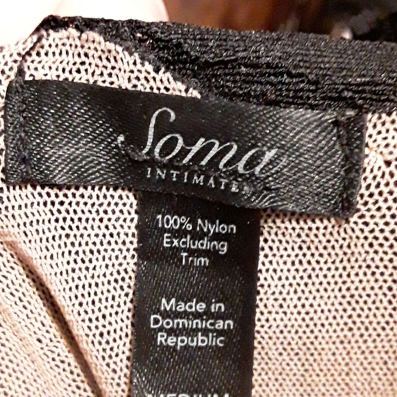 SOMA Intimates BLACK LACE SHORT SLEEVE - Picture 8 of 8